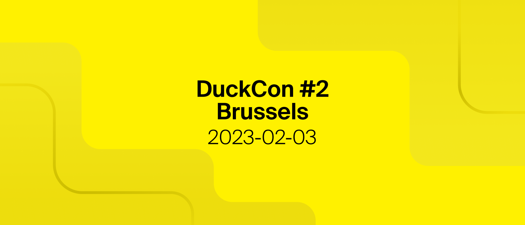 DuckCon #2 in Brussels – DuckDB