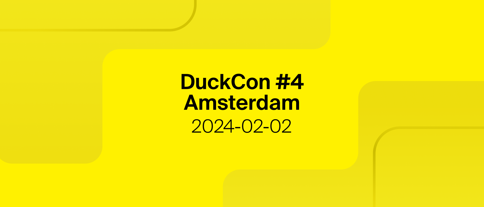 DuckCon #4 in Amsterdam – DuckDB