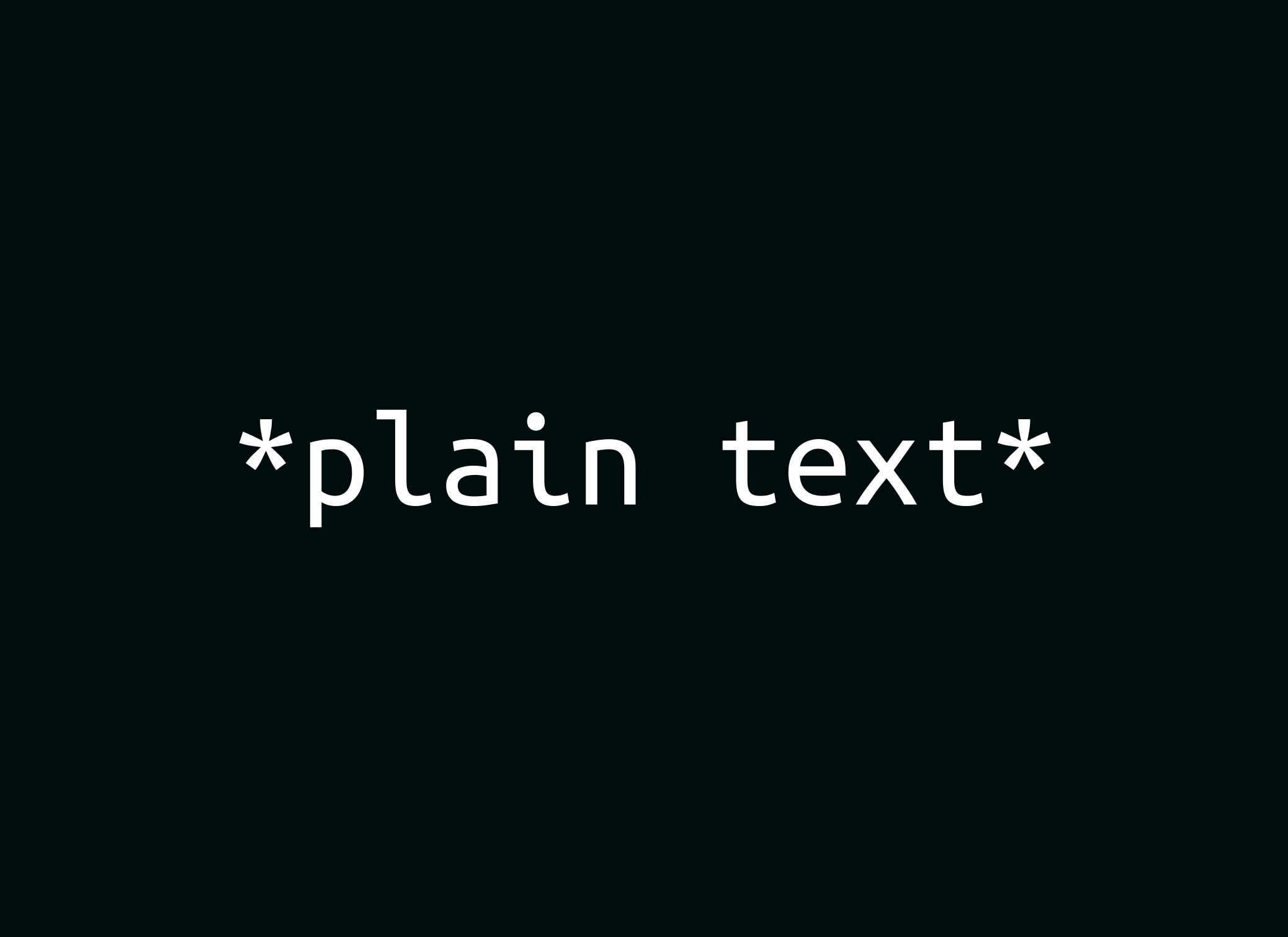 Why and How I Write Scientific Documents in Plain Text – Economics from the Top Down