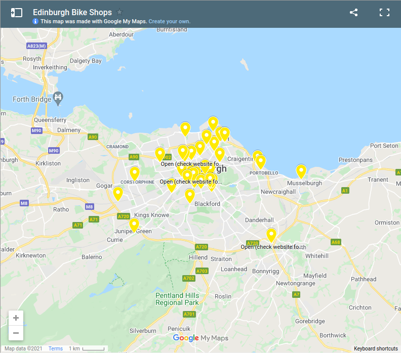 Edinburgh Bike Shops - Edinburgh Festival of Cycling