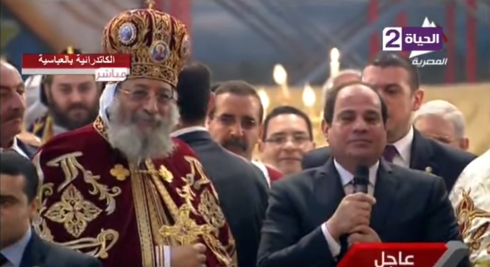 Egyptian President Sisi Attends Christmas Mass, Wishes Copts Merry Christmas | Egyptian Streets
