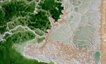 View of salt formations in southern part of Dead Sea - People's Daily Online