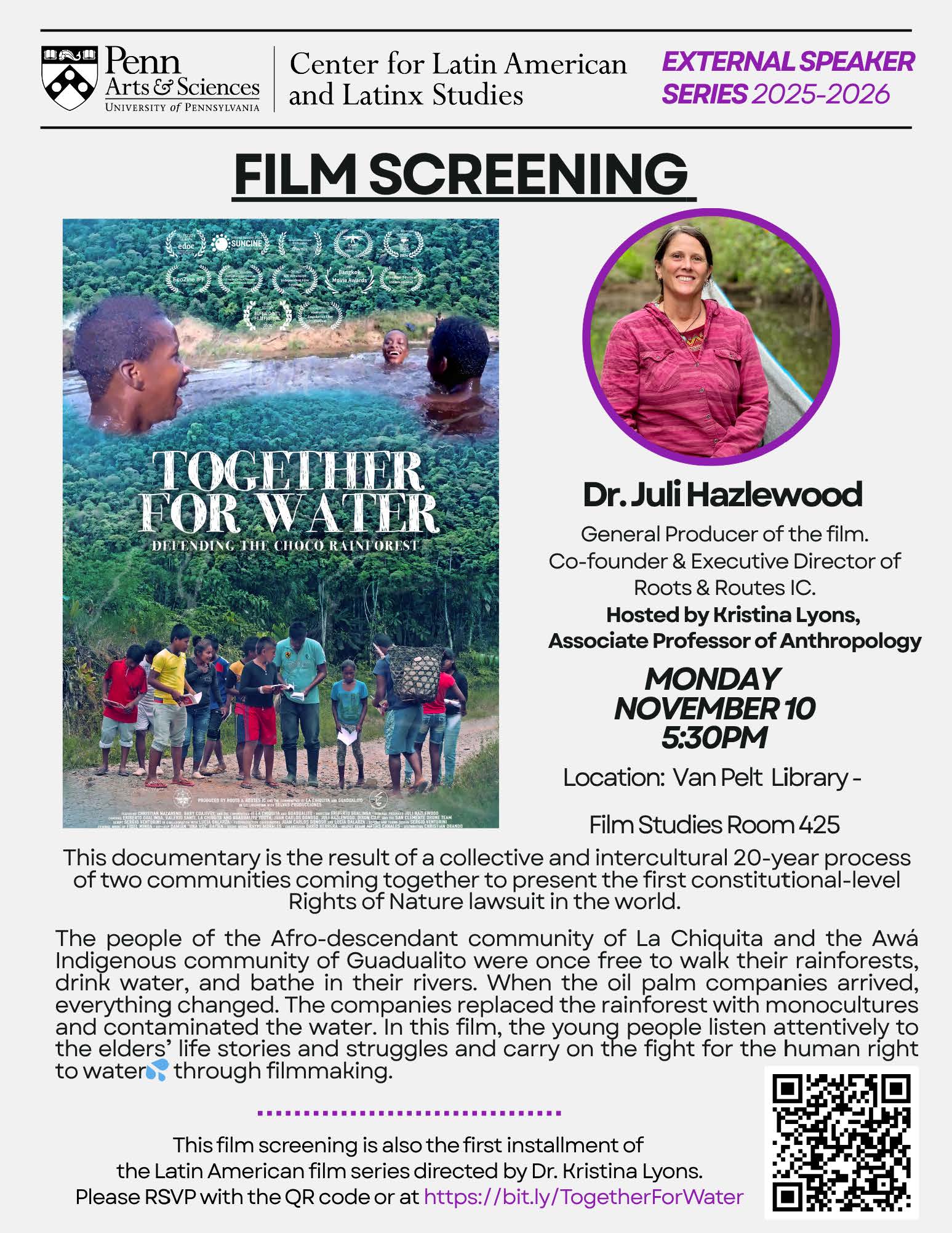Film Screening: Together for Water | UPenn EII