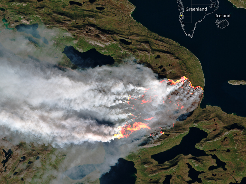 Greenland Fires Ignite Climate Change Fears - Eos