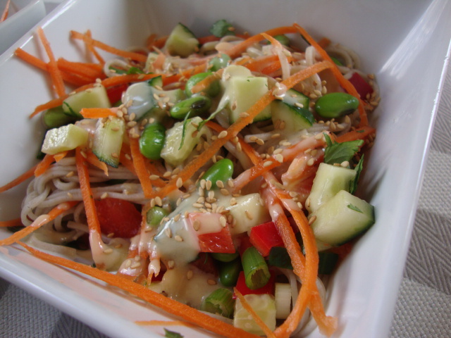 Empowered Noodle Bowl + A Giveaway of The Oh She Glows Cookbook! - Epicurean Vegan