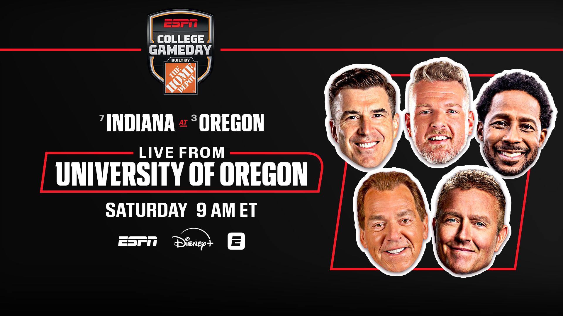 ESPN’s College GameDay Built by The Home Depot Heads West for Top 10 Big Ten Battle from Oregon - ESPN Press Room U.S.