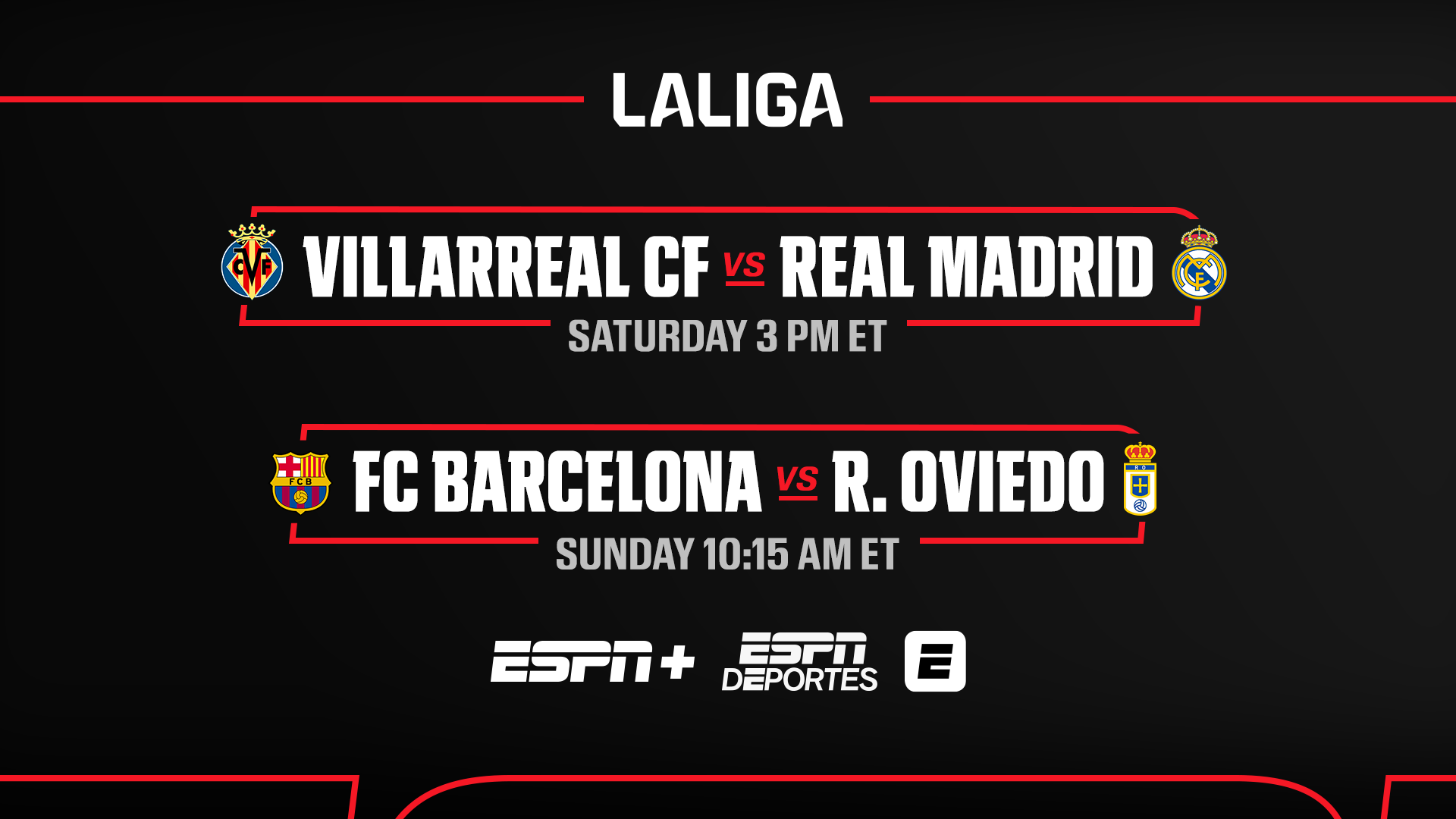 LALIGA, Bundesliga, Eredivisie and Women’s Super League on ESPN networks this weekend - ESPN Press Room U.S.