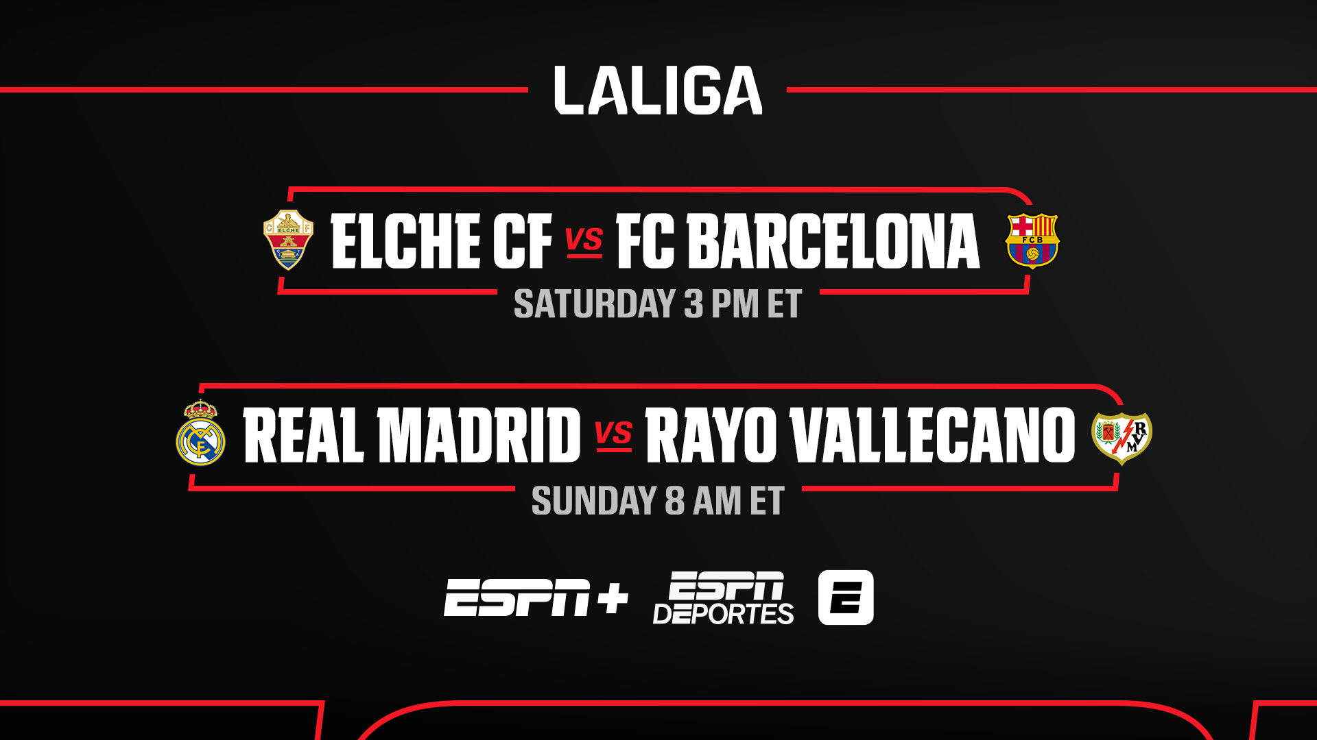 LALIGA, Bundesliga, Eredivisie and Women’s Super League on ESPN networks this weekend - ESPN Press Room U.S.