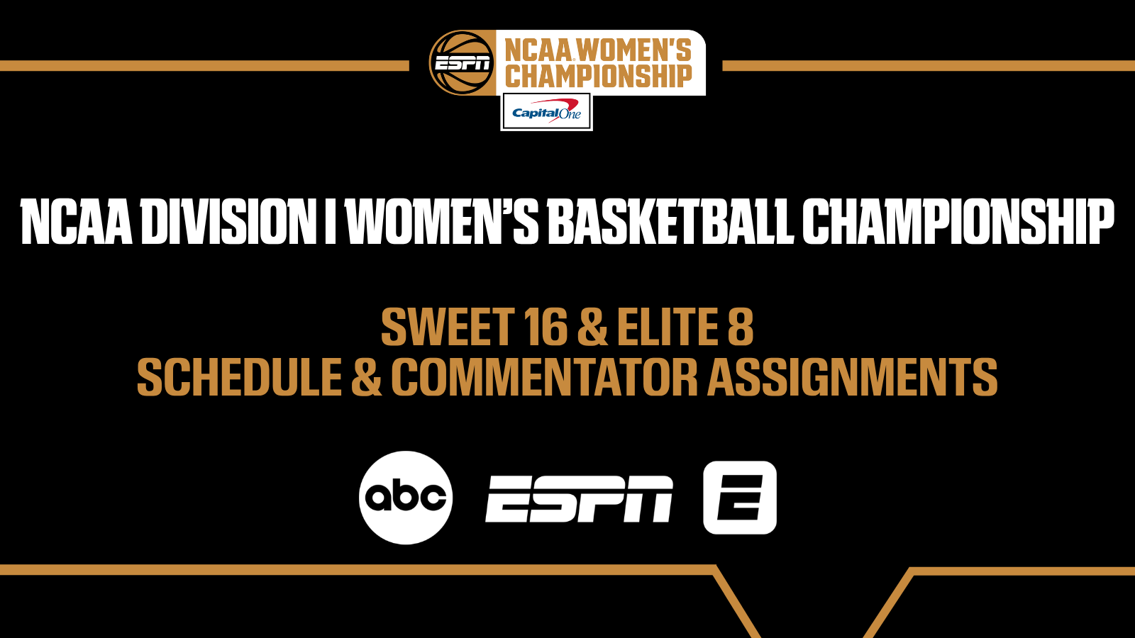 ESPN’s exclusive coverage of NCAA Women’s March Madness marches on to the Sweet 16 and Elite Eight - ESPN Press Room U.S.