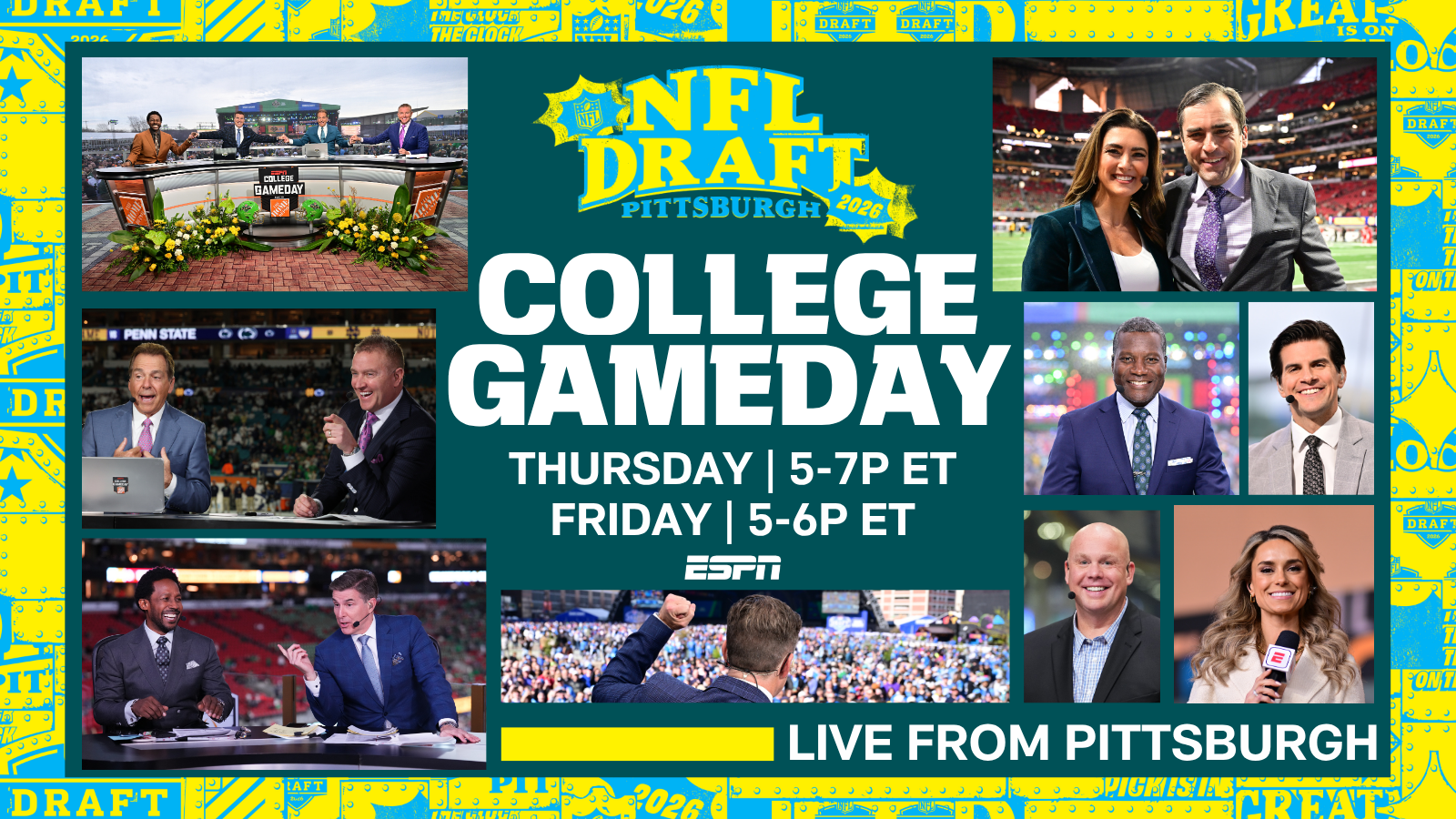 Stage Set in the Steel City: ESPN’s College GameDay Built by The Home Depot to air live from the NFL Draft in Pittsburgh - ESPN Press Room U.S.