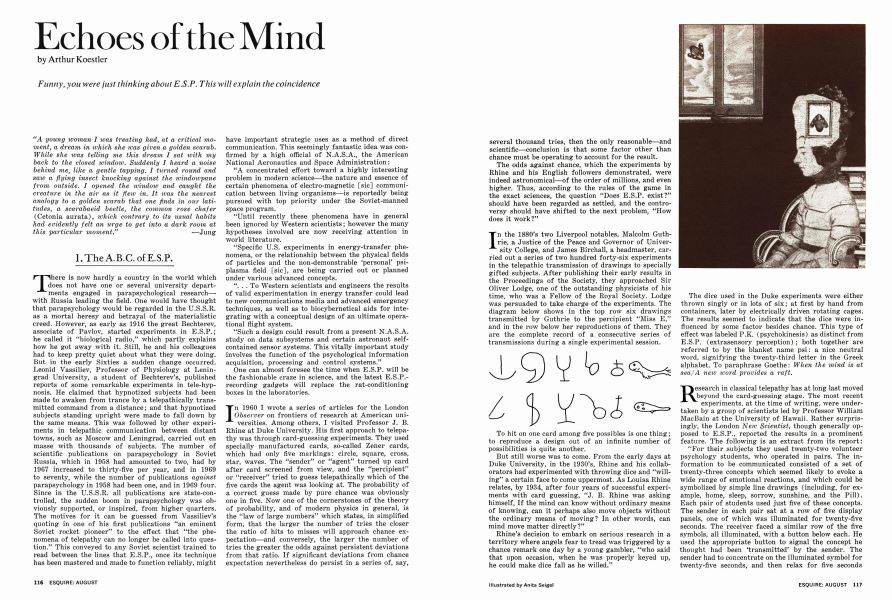 Echoes of the Mind | Esquire | AUGUST 1972