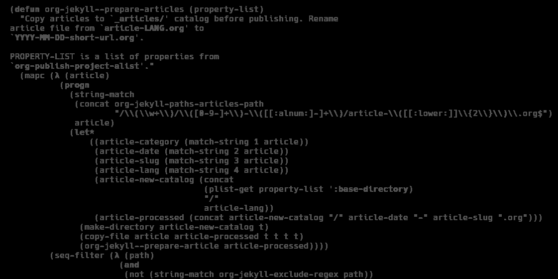 How I wrote an Emacs plugin to build my blog | Dragon’s notes