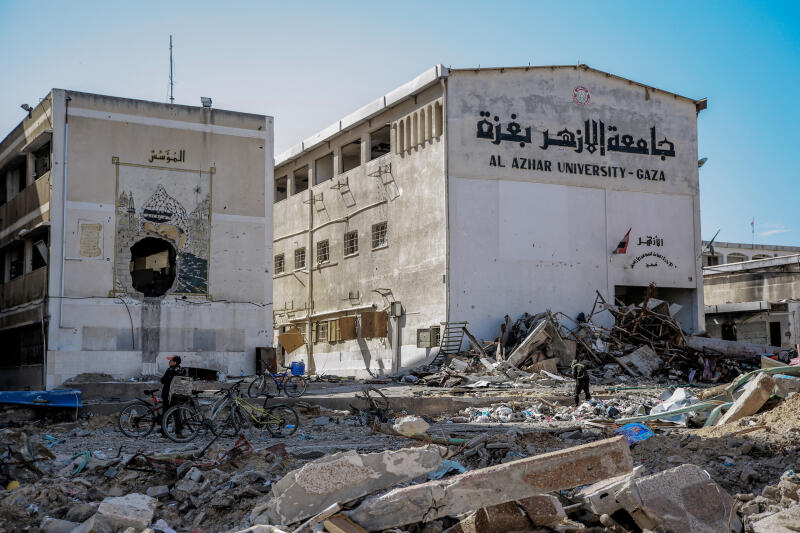 Israel kills dozens of academics, destroys every university in the Gaza Strip