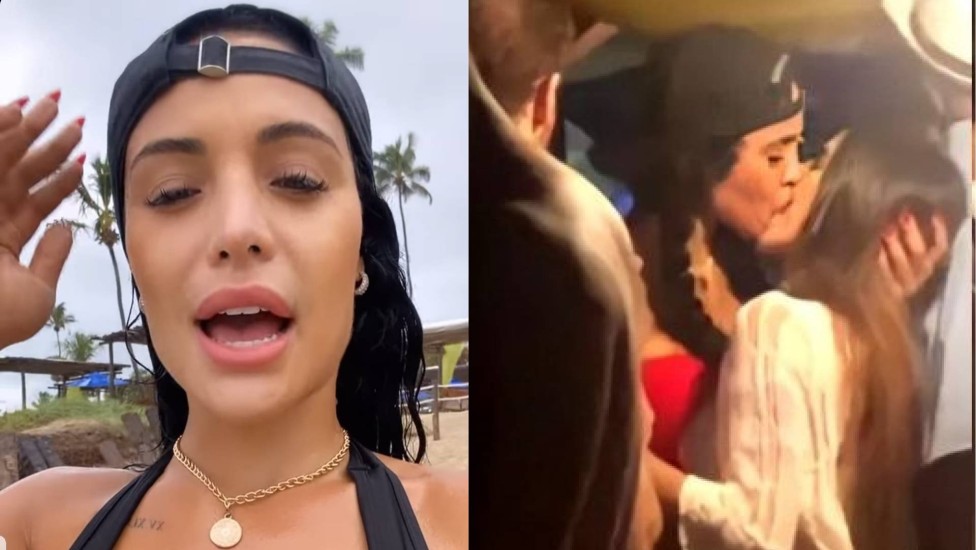 Aline Mineiro se pronuncia após viralizar imagem dela beijando outra mulher junto ao ex, Léo Lins: 'Sou bissexual'