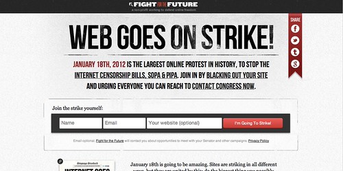 Blackout SOPA: quand le Web fait la grève ! - Émergenceweb