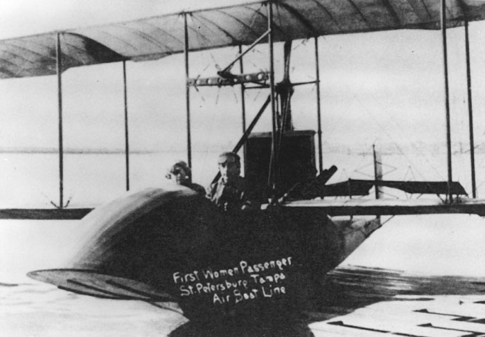 First Woman Airplane Passenger in Tampa