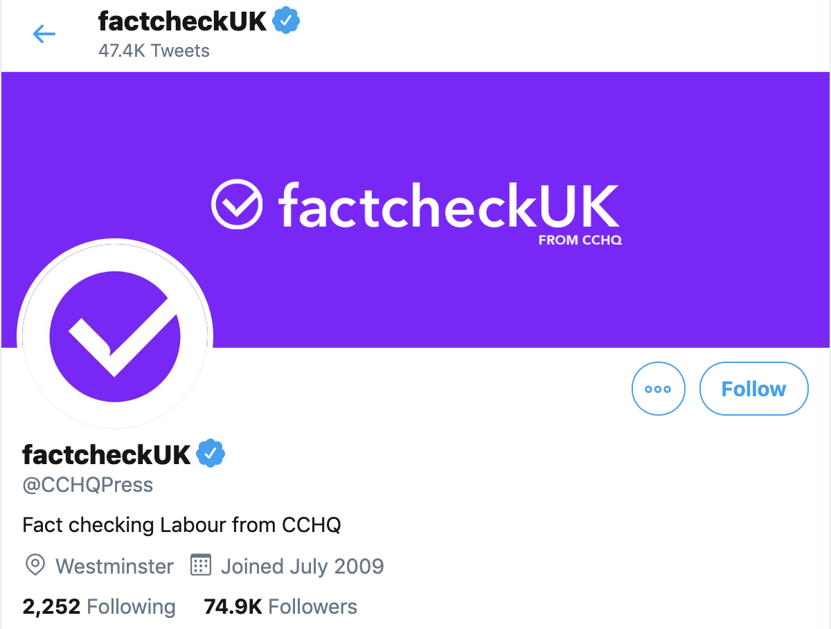 The UK just joined the club of countries where the ruling party created its own 'fact-checking' service