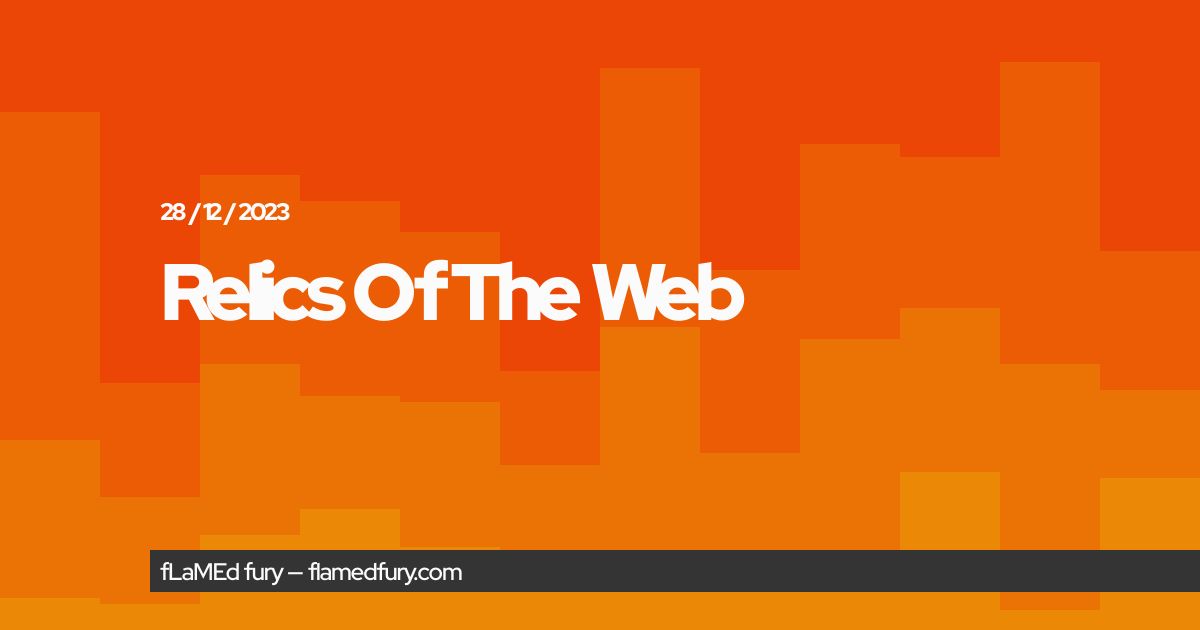 Relics Of The Web