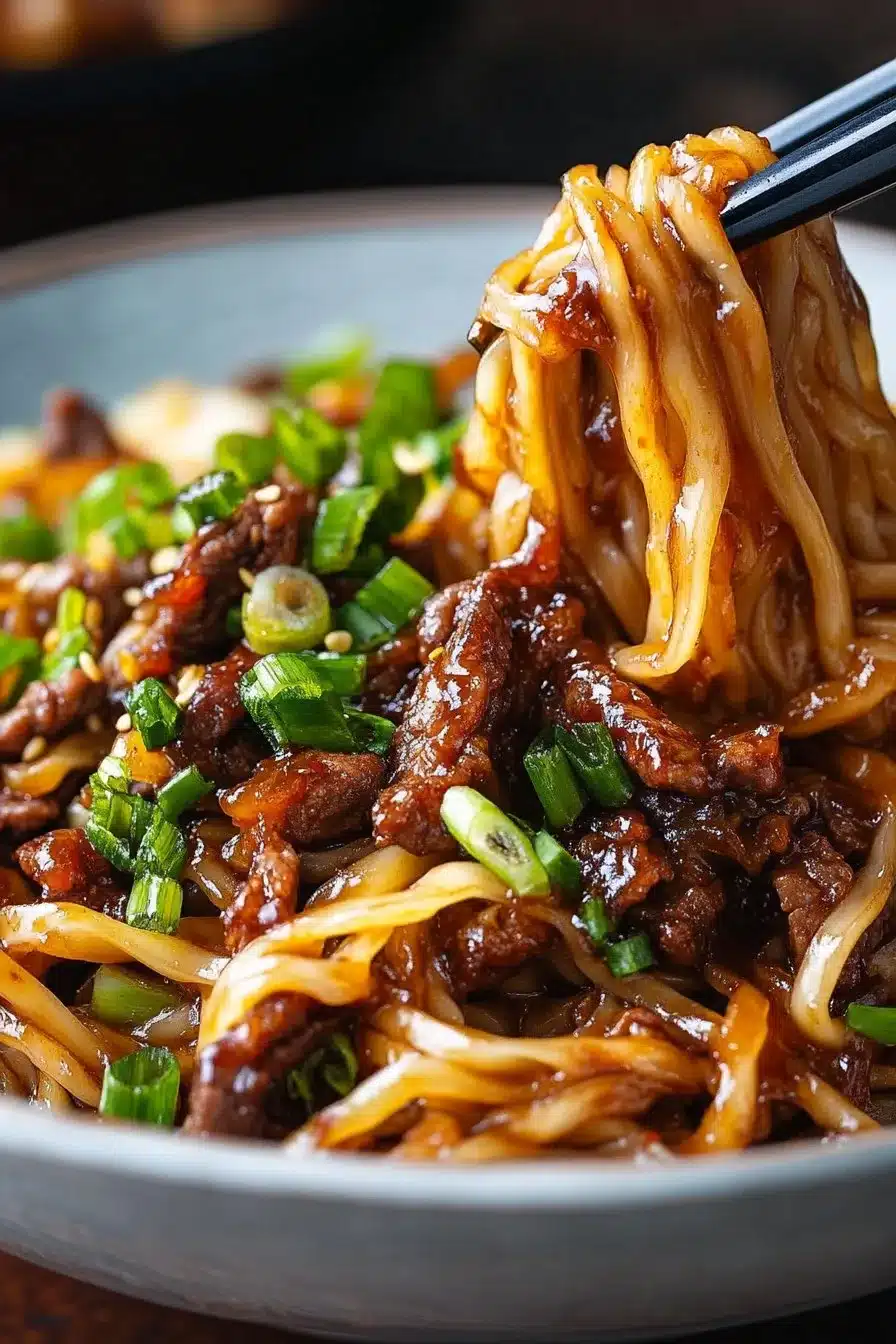 Hoisin Beef Noodles Recipe | Delicious Asian Dish - Flavor Nectar