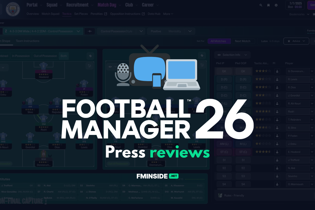 Football Manager 2026: Press previews - FMInside Football Manager Community
