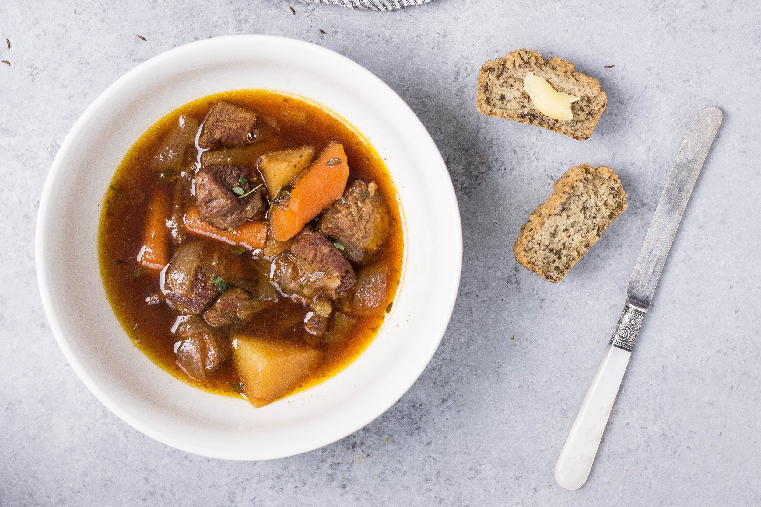 Irish Lamb Stew & Savory Paleo Soda Bread Biscuits (paleo, Instant Pot Recipe) - Food By Mars
