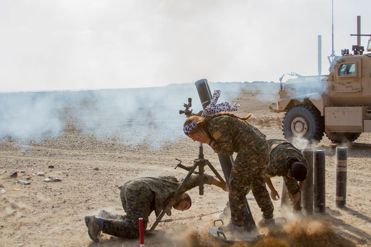 Syrian Kurdish Fighters Mount Counterattack Against Turkish-Backed Forces Using Network of Tunnels