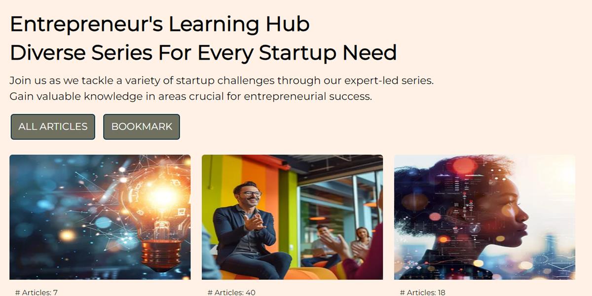Entrepreneur's Learning Hub: Diverse Series for Every Startup Need