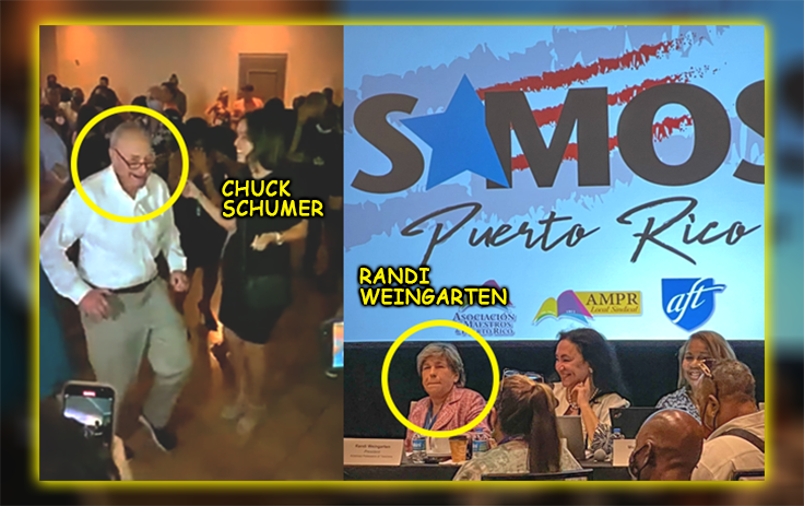 ALERT: NY Democrats, Teachers' Union Boss Partied Maskless in Puerto Rico