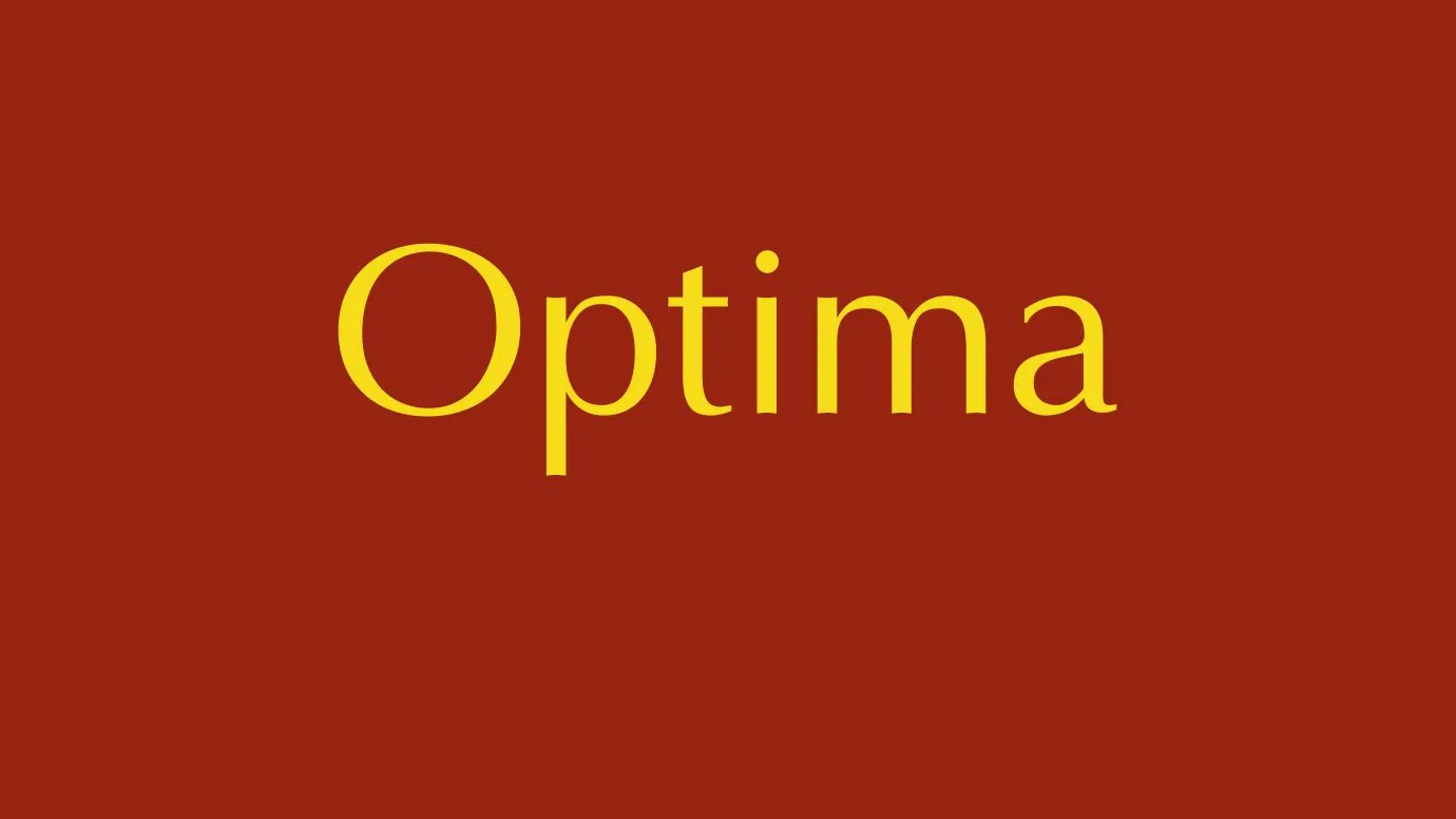 Optima Font Free Download