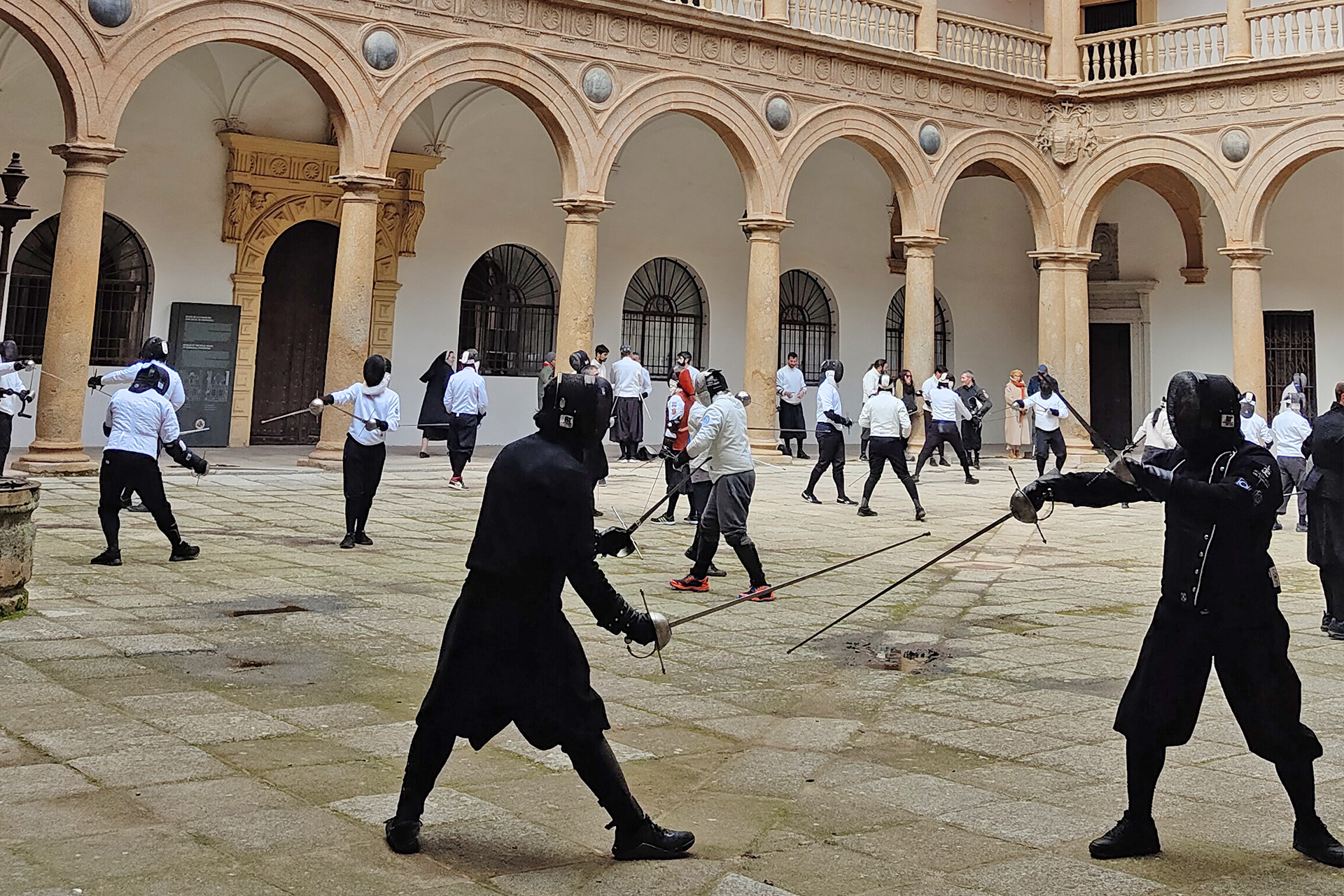 Fencing sessions at the Hospital de Tavera - Fundación Casa Ducal de Medinaceli