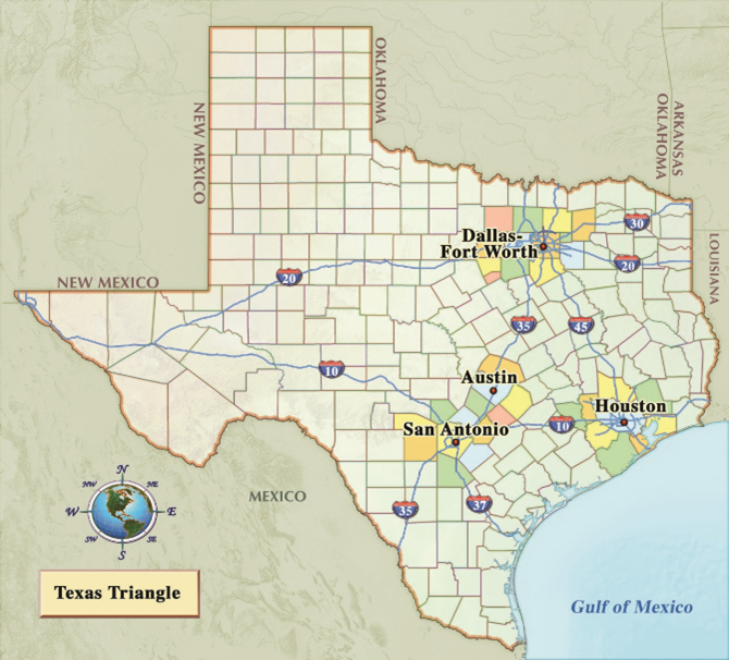 The Texas Triangle: An Emerging Metropolitan Model in the Lone Star State - The Future of Cities