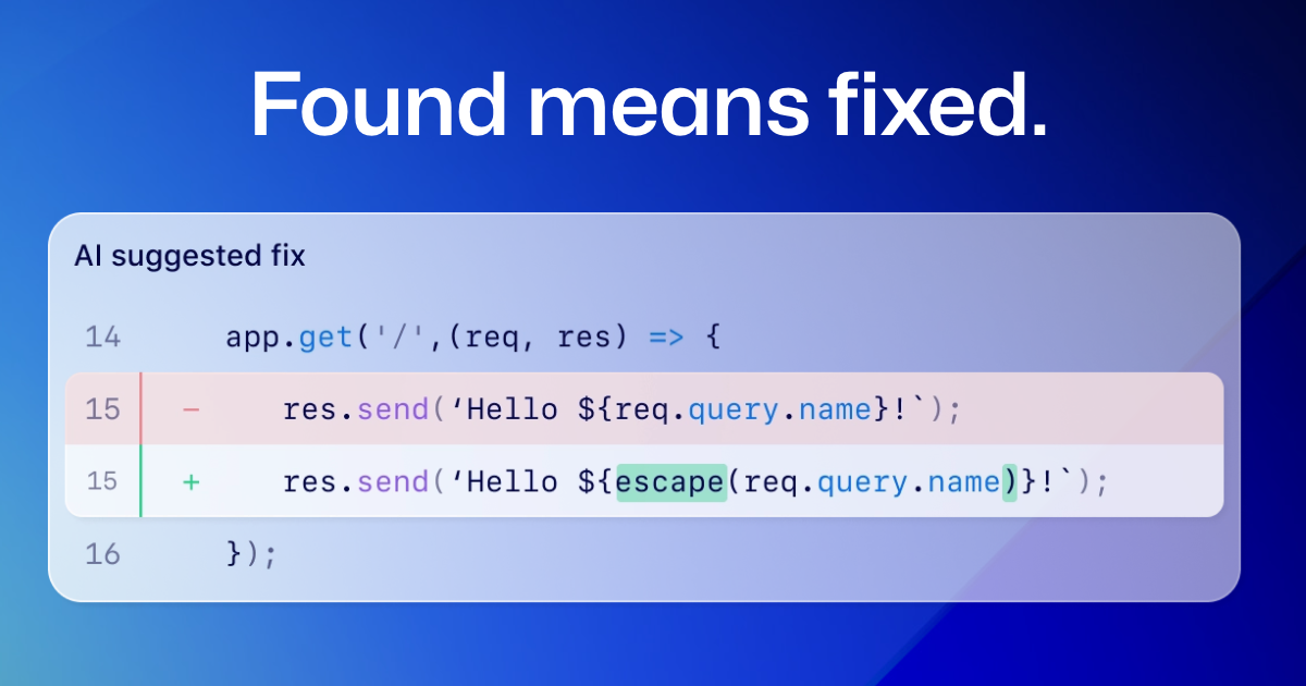 Found means fixed: Introducing code scanning autofix, powered by GitHub Copilot and CodeQL - The GitHub Blog
