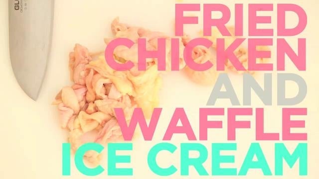 How to Make Fried Chicken and Waffle Ice Cream