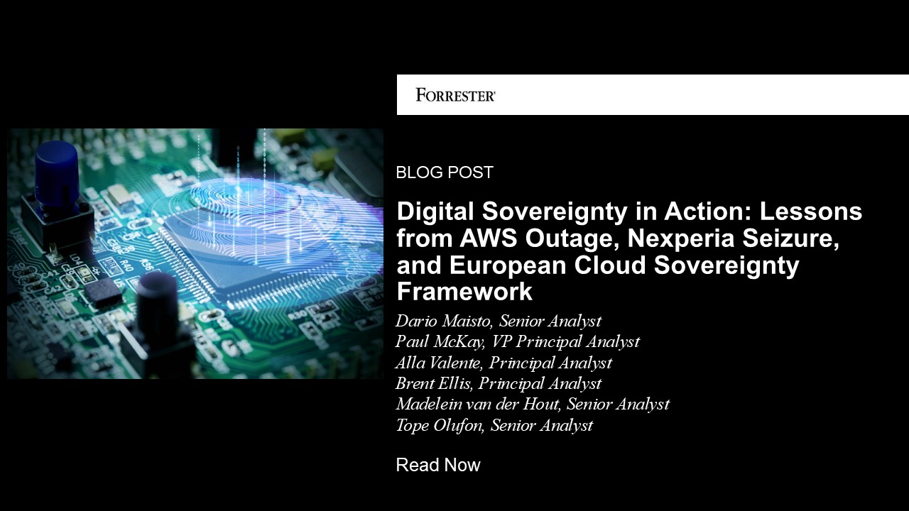 AWS Outage, Nexperia Seizure, And The EU’s Cloud Sovereignty Framework: The Battle For Digital Sovereignty Is On! Digital Sovereignty: Risks, Shifts, And Strategic Design