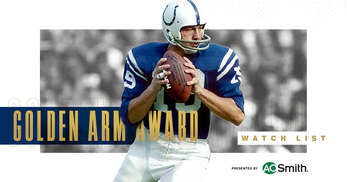 Shedeur Sanders wins the 2024 Johnny Unitas Golden Arm Award® Presented by A. O. Smith – Johnny Unitas Golden Arm Award