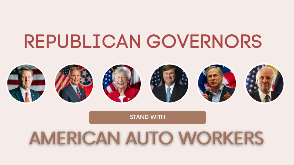 Governor Ivey & Other Southern Governors Issue Joint Statement in Opposition to United Auto Workers (UAW)’s Unionization Campaign -