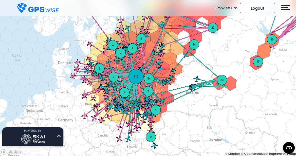 GPSwise | Live GPS Spoofing & Jamming Map