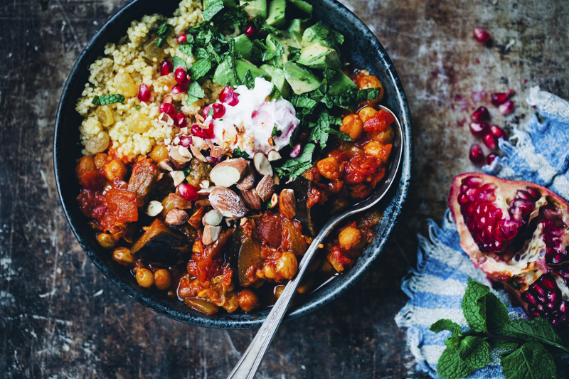 Moroccan Aubergine & Chickpea Stew — Green Kitchen Stories