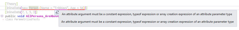 xUnit Theory: Working With InlineData, MemberData, ClassData
