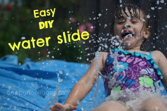 Easy Homemade Water Slide For The Backyard - Happy Hooligans