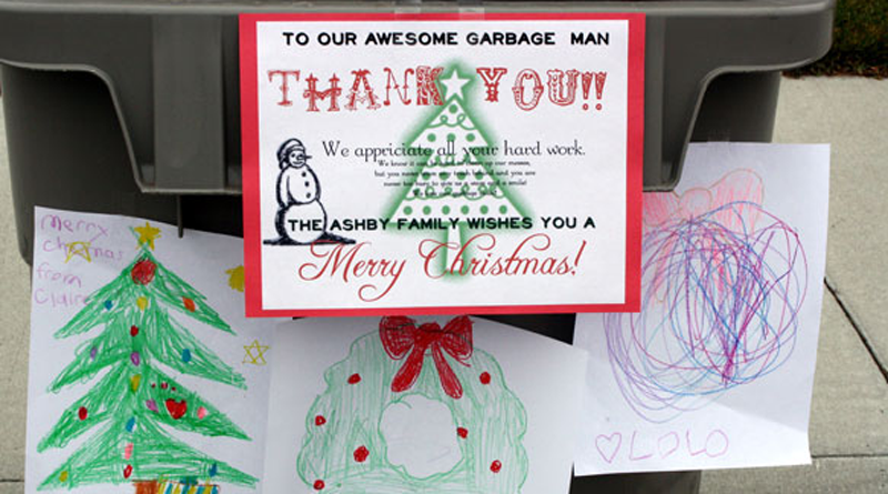 Happy Thoughts: Thanking the Garbage Man - Happy Money Saver