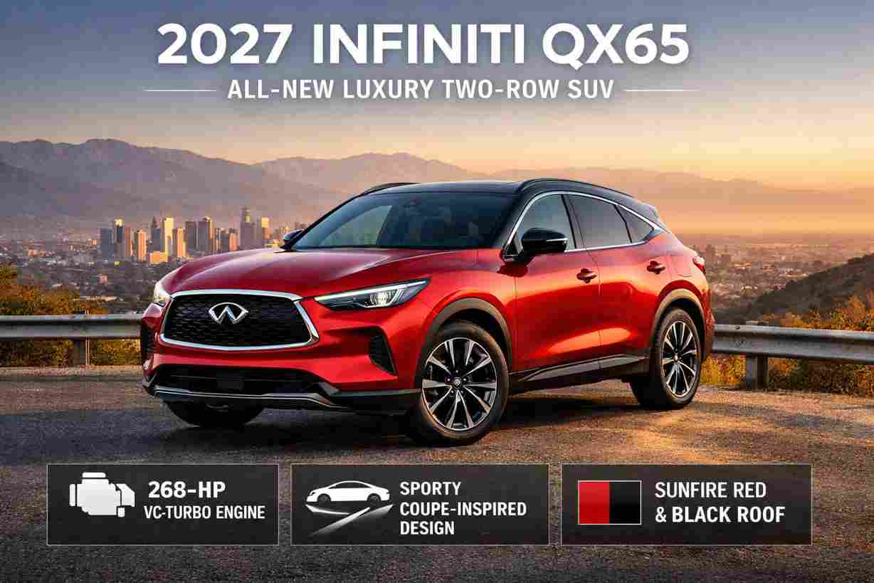 2027 Infiniti QX65: A Sleek Two-Row SUV Joins the Lineup