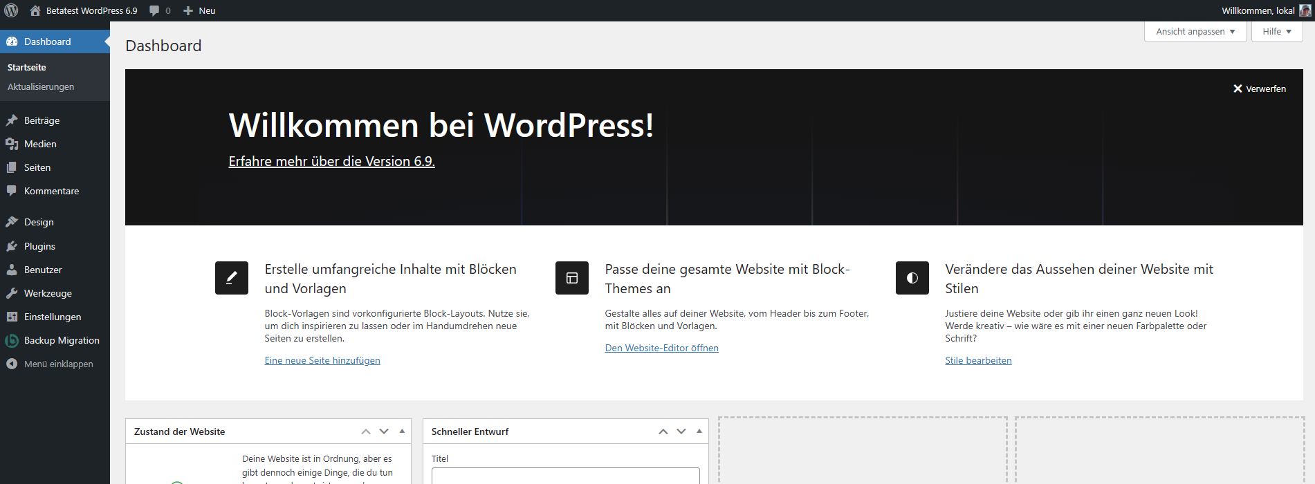 WordPress 6.9: Änderungen und Neuerungen