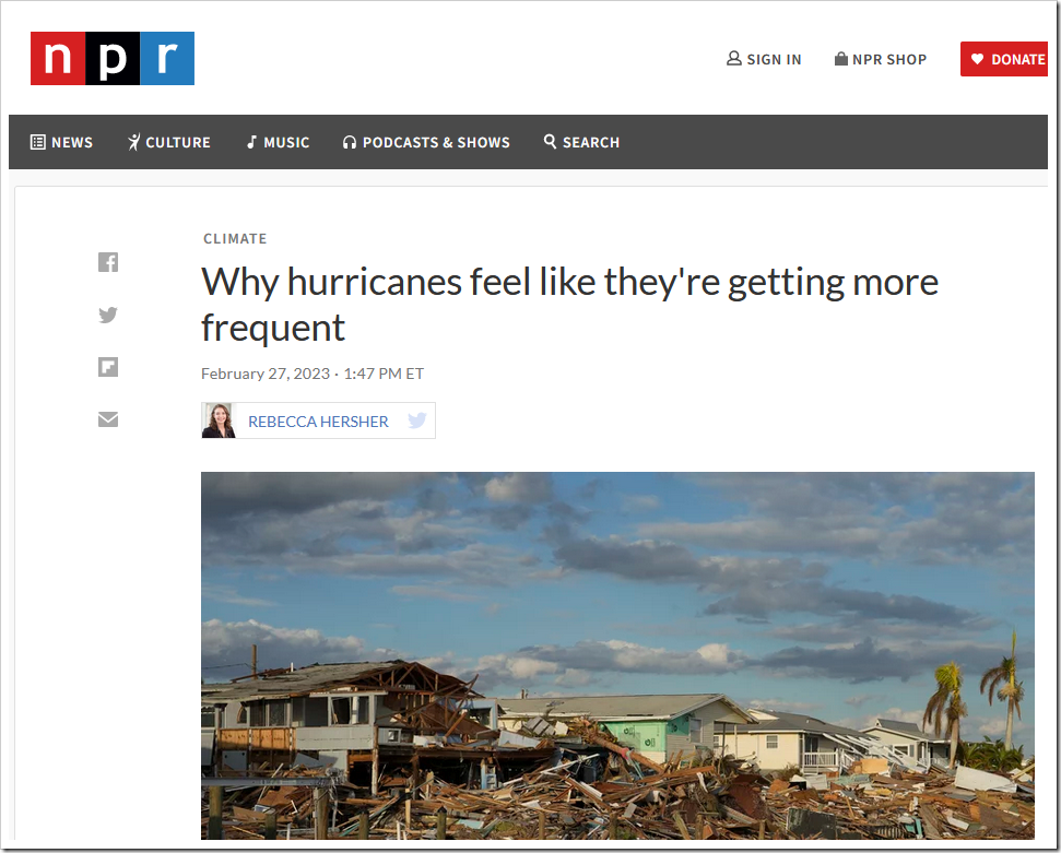 Hurricanes Are Getting Stronger (But Only In Computer Models!) – Climate Collections