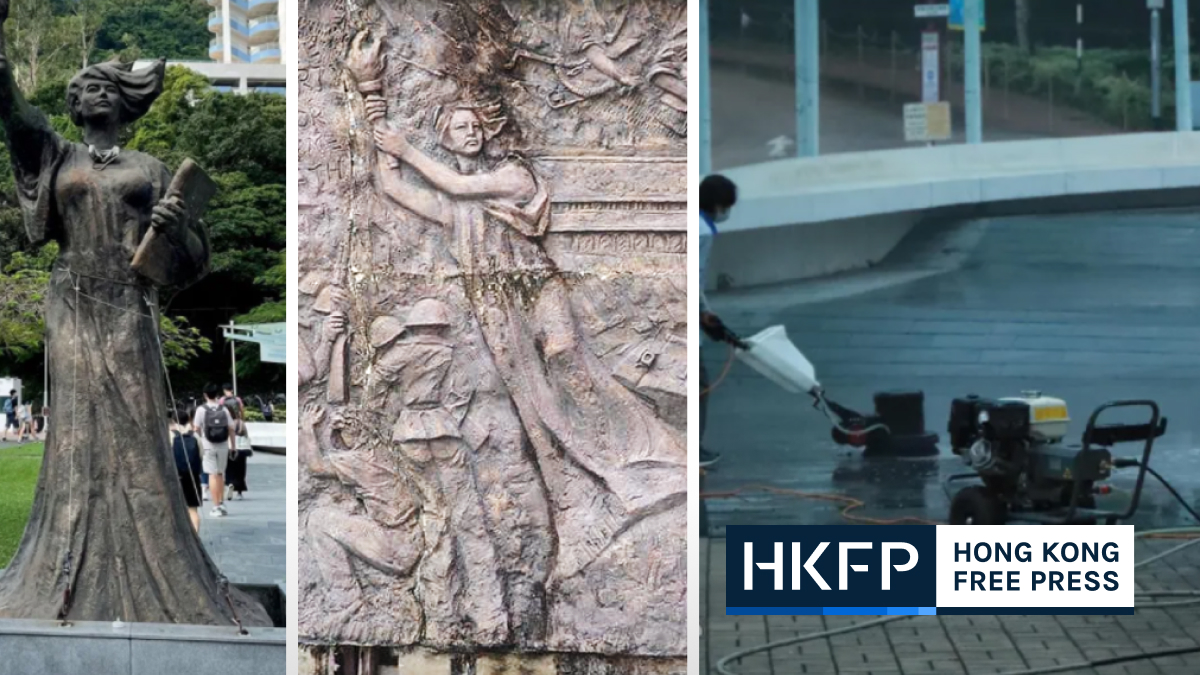 Two more Hong Kong universities tear down Tiananmen Massacre monuments in early hours of Fri | Hong Kong Free Press HKFP