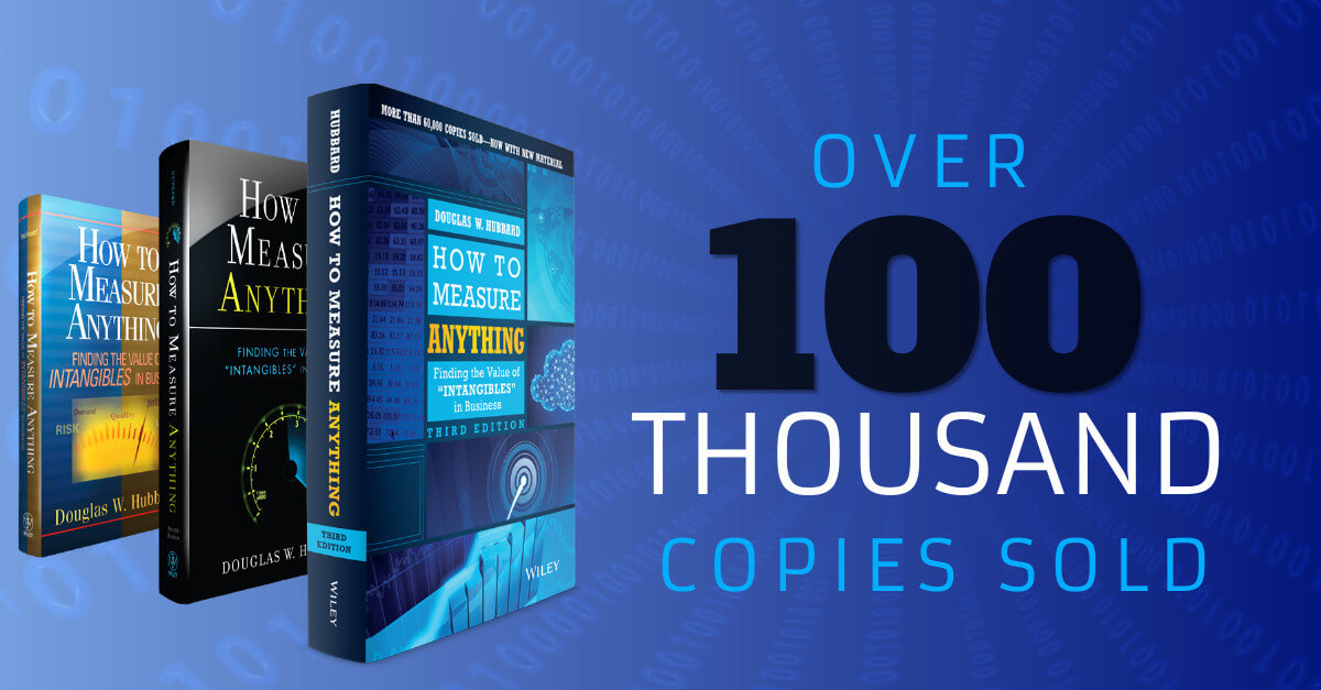 How to Measure Anything Book Sales Have Exceeded the 100,000 Mark - Hubbard Decision Research