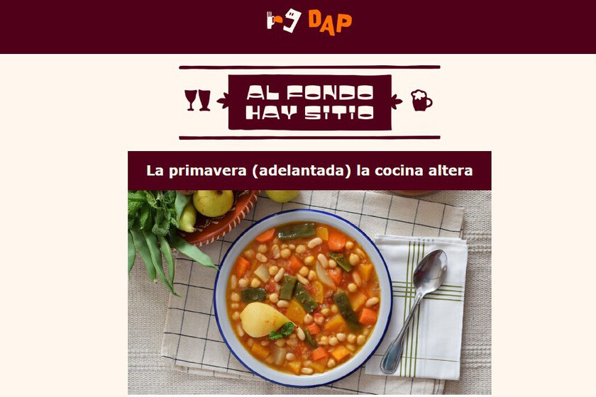 Suscríbete a Al fondo hay sitio, la newsletter de Directo al Paladar (DAP). Todos los viernes en tu correo.