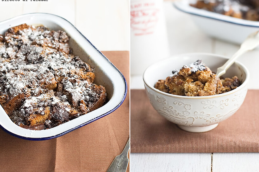 Pudin de panettone, receta de cocina fácil, sencilla y deliciosa