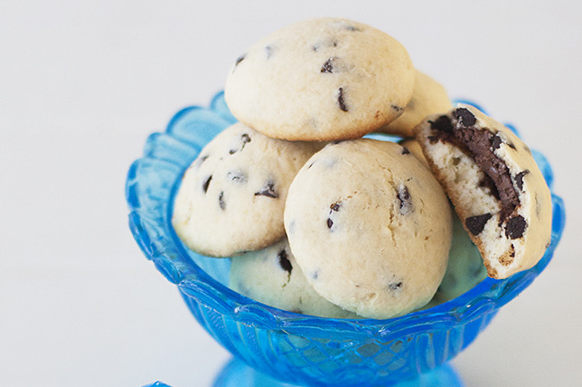 Cookies rellenas de Nutella. Receta de cocina fácil, sencilla y deliciosa