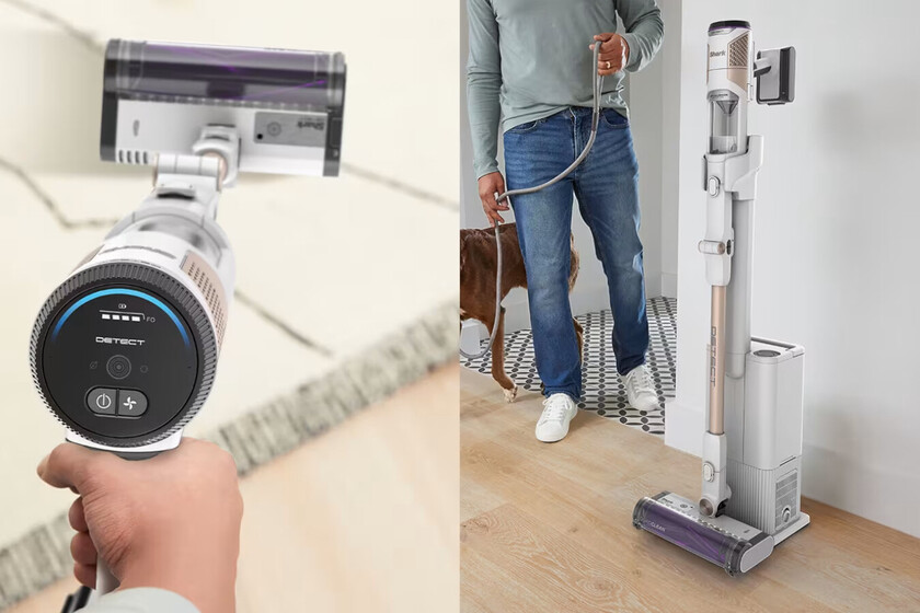 Tiene base de autovaciado pero no es un robot aspirador, sino un aspirador vertical que además elimina los olores de su depósito